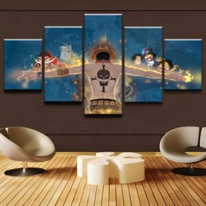 Tableau canvas Portgas D. Ace One Piece impression haute définition toile coton-lin décoration manga