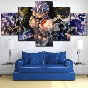 Tableau mural Smoker Chasseur Blanc 5 pièces, univers One Piece