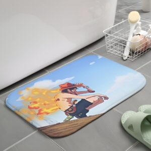 Tapis douche coton Portgas D Ace antidérapant One Piece