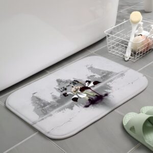 Tapis de douche antidérapant 40x60cm avec design Edward Newgate Barbe Blanche inspiré de One Piece