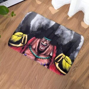 Tapis de bain Blackbeard motif design One Piece 60x40 cm peluche antidérapant