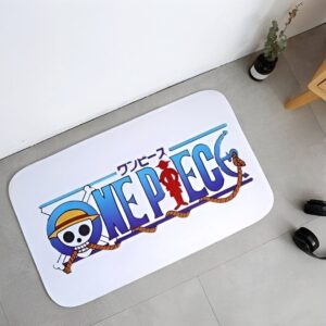 Tapis de douche One Piece avec logo emblématique de l'équipage au Chapeau de Paille, 60x40 cm