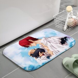 Tapis de douche One Piece Shanks et Luffy antidérapant avec design iconique