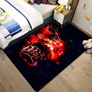 Tapis Luffy Gear 4 One Piece avec design dynamique et dos antidérapant