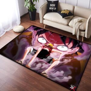Tapis Luffy Gear Second transformation - Décoration One Piece design dynamique