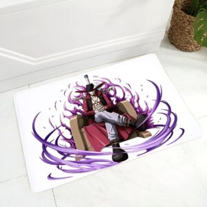 Tapis de bain Dracule Mihawk maître épéiste, design One Piece microfibre antidérapante