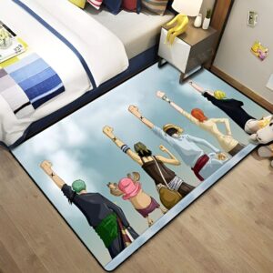 Tapis peluche One Piece inspiré de l'Arc Alabasta avec base antidérapante