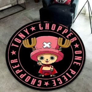 Tapis rond One Piece Tony Chopper design coloré chambre enfant