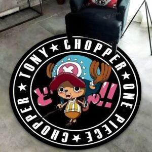 Tapis rond 100cm avec Tony Tony Chopper médecin équipage Mugiwara One Piece
