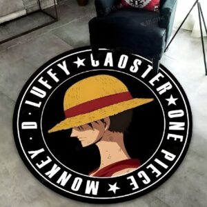 Tapis rond Luffy 100cm polyester design One Piece