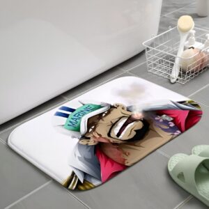 Tapis de bain Sakazuki Akainu amiral des Marines, motif imposant One Piece