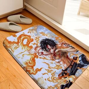 Tapis Portgas D. Ace Mera Mera flammes synthétique