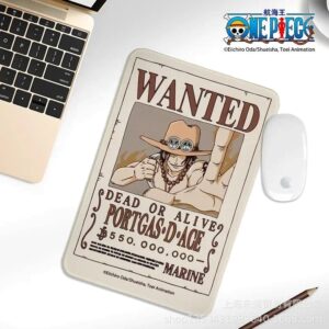 Tapis de souris avec l'affiche Prime Wanted d'Ace en couleurs intenses