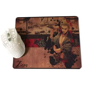 Tapis de souris One Piece avec Roronoa Zoro samourai trois sabres