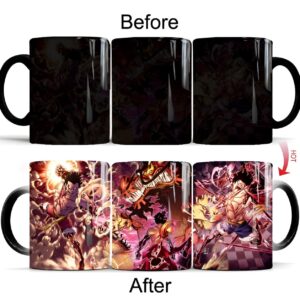 Tasse céramique Luffy vs Kaido thermosensible arc Wano One Piece