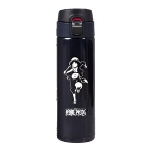 Thermos noir Monkey D Luffy Roi des Pirates One Piece, acier inox 500ml