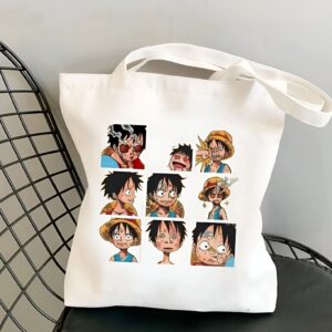 Tote bag coton équipage Luffy Chapeau de Paille One Piece
