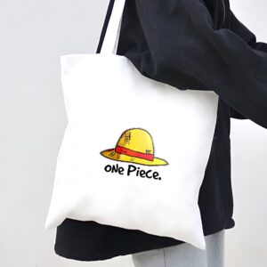 Tote bag coton avec illustration du chapeau de paille des Mugiwara