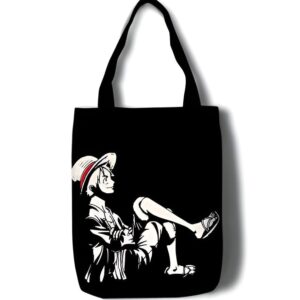 Tote bag Luffy assis coton One Piece 40x35 cm