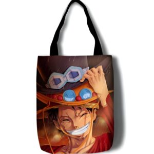 Tote bag Luffy chapeau de paille coton One Piece