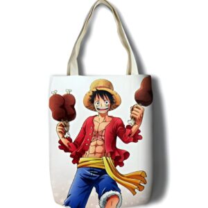 Tote bag Luffy style manga aventure coton One Piece