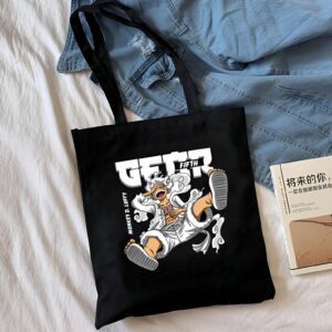 Tote bag coton Luffy Gear 5 transformation One Piece