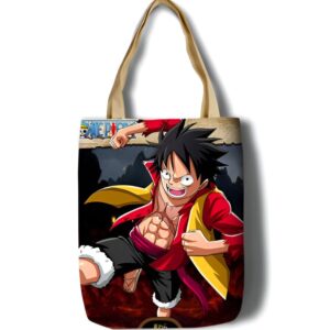 Tote bag Luffy torse nu coton doublé One Piece
