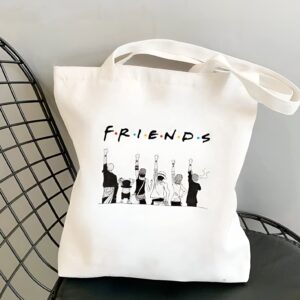Tote bag One Piece équipage Mugiwara avec logo Friends en coton