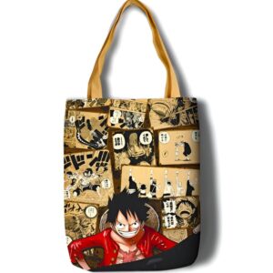 Tote bag Luffy souriant coton One Piece 40x35