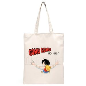 Tote bag One Piece Luffy posture câlin calin canvas