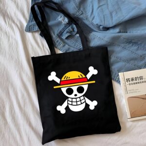 Tote bag coton Jolly Roger Mugiwara pirate One Piece