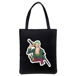 Tote bag Roronoa Zoro en coton 40x35 cm inspiré One Piece