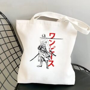 Tote bag coton Zoro bretteur Mugiwara One Piece