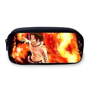 Trousse One Piece Ace Mera Mera no Mi avec flocage numérique 3D flamboyant