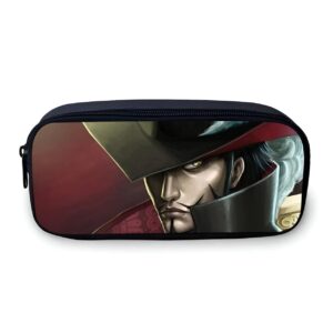 Trousse Dracule Mihawk One Piece motif épéiste compartiments
