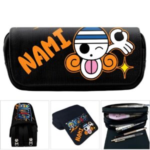 Trousse scolaire Nami One Piece design Manga détaillé rangement pratique
