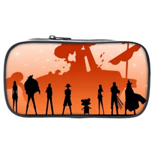 Trousse Chapeau de Paille avec les personnages emblématiques de l'équipage One Piece en impression flocage détaillée