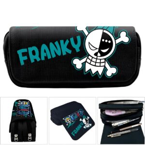 Trousse scolaire One Piece Franky avec compartiments de rangement nylon