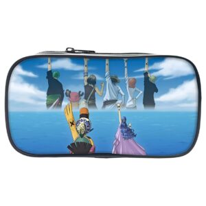 Trousse One Piece 22x11cm avec Luffy, Zoro, Nami, Usopp, Sanji et Chopper en flocage digital 3D couleurs vives