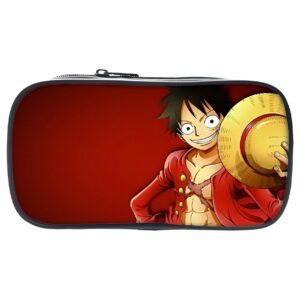 Trousse scolaire Luffy One Piece nylon polyester avec flocage