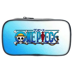 Trousse scolaire One Piece avec motif Jolly Roger emblématique de l'équipage Mugiwara