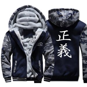 Veste hiver Marine One Piece camouflage polaire