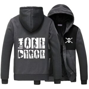 Veste hoodie Chopper Nakama polaire zippée de l'univers One Piece