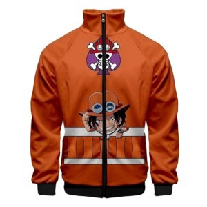 Veste Ace One Piece design manga avec impression canvas fidèle aux caractéristiques du personnage