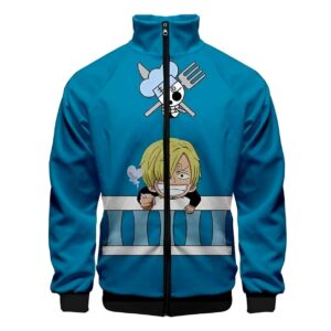 Veste Sanji style kawaii manga design One Piece coton polyester
