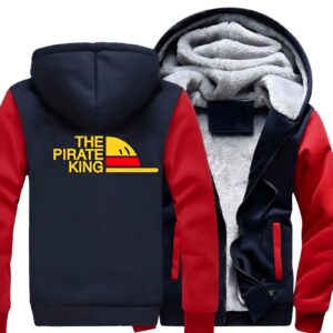 Veste polaire Chapeau Paille One Piece, design centré poitrine en plusieurs coloris