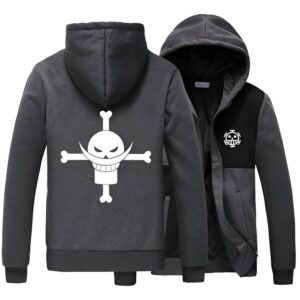 Veste polaire Barbe Blanche One Piece, polyester souple, design Empereur