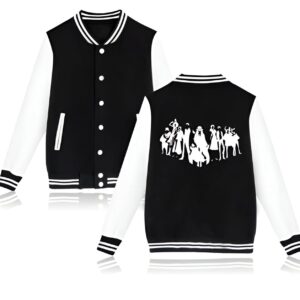 Veste teddy Nakama One Piece avec imprimé équipage Chapeau de Paille au dos