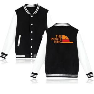 Veste teddy One Piece King des Pirates, coton biologique, design épuré