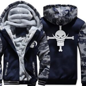Veste zippée camouflage Barbe Blanche Marineford One Piece